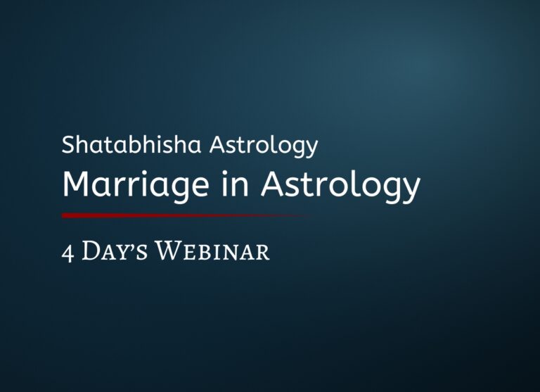 Marriage Astrology Webinar