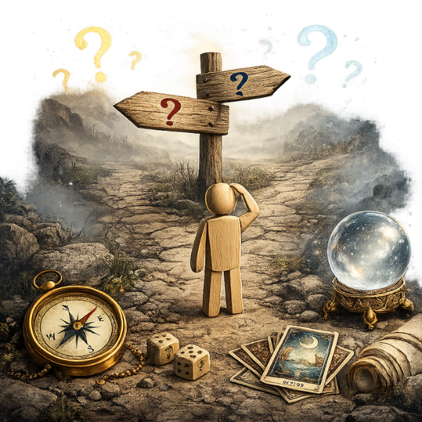 Individuals Facing Uncertainty Icon