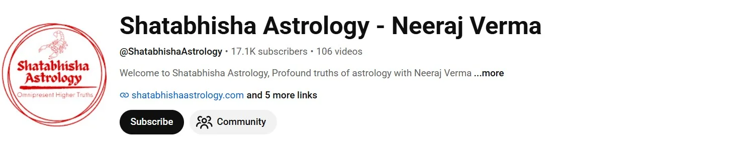 Shatabhisha Astrology - YouTube