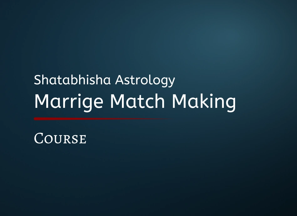 Marriage Match Making Course
